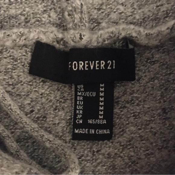 Forever 21 Hoodie Sweater M Like New - Picture 4 of 10